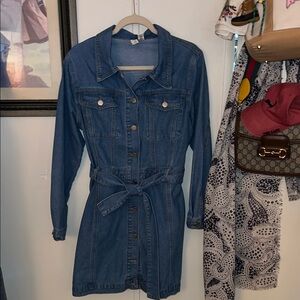 Joie Blue Denim Mini Dress